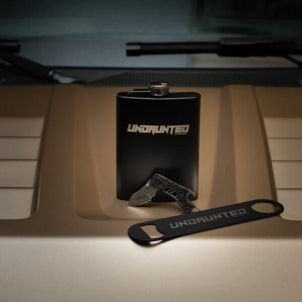 Undaunted Flask - Knife - Bottle Opener